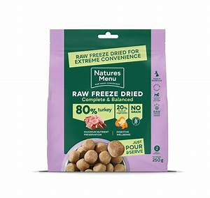 Natures Menu Raw Freeze Dried 80/20 Turkey 120g