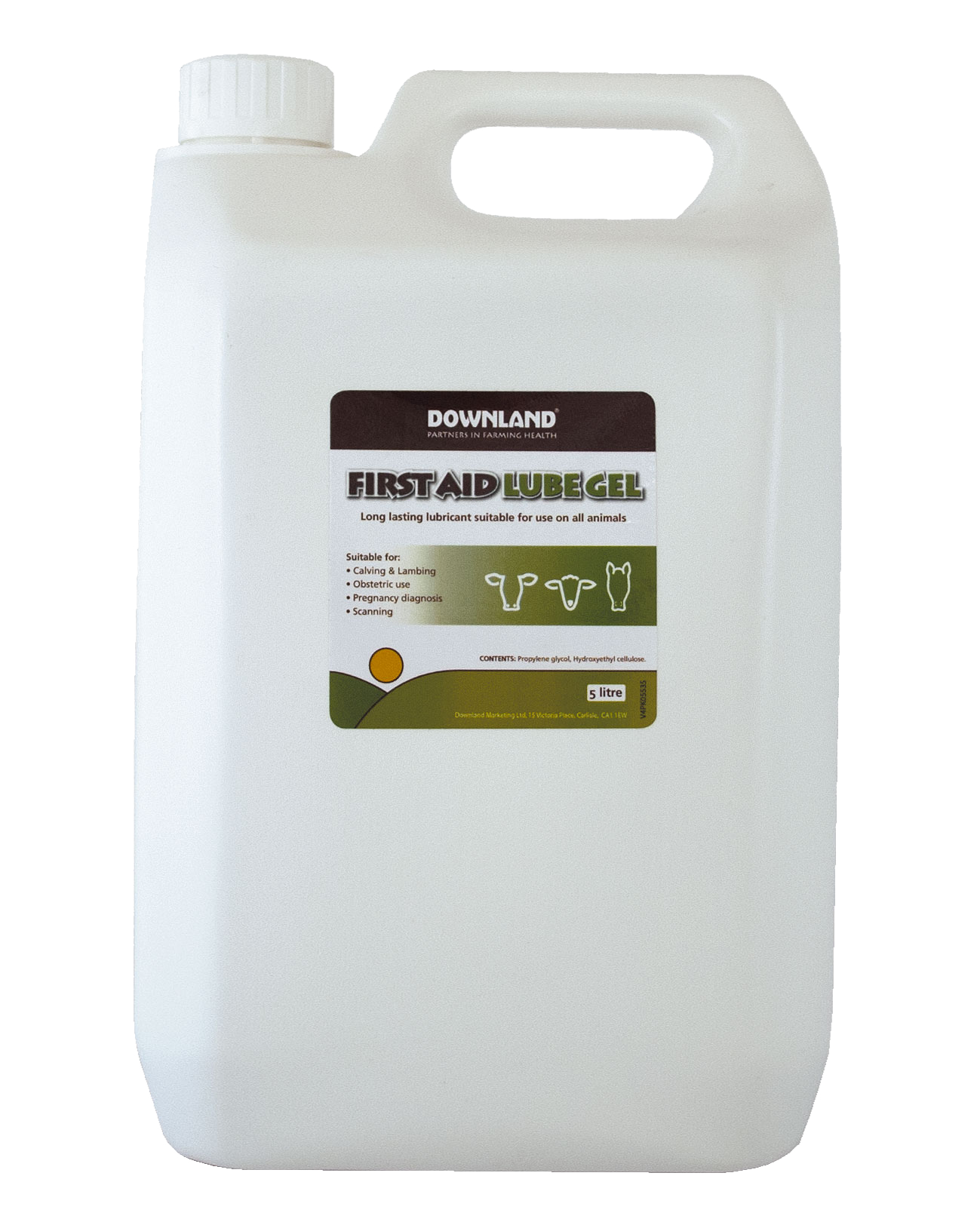 Downland First Aid Lube Gel 5 Litres