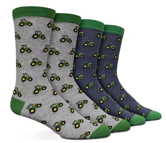 John Deere Mens Fashion Socks 2 Pack Size 8-12