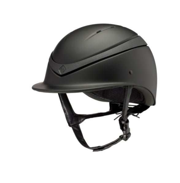 Charles Owen Luna Riding Hat Black Matt/Black Gloss Large (59-61cm)