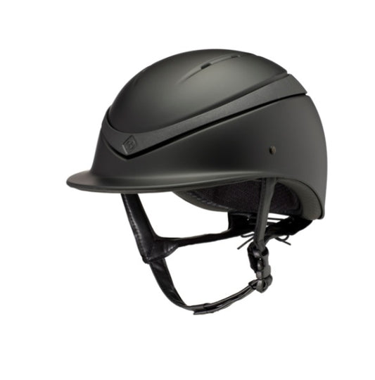 Charles Owen Luna Riding Hat Black Matt/Black Gloss Large (59-61cm)