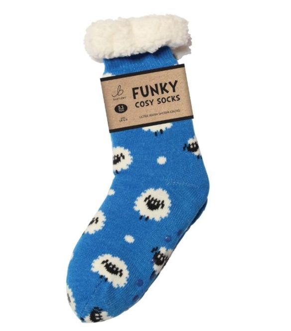 Funky Cosy Socks Sheep (4-7)